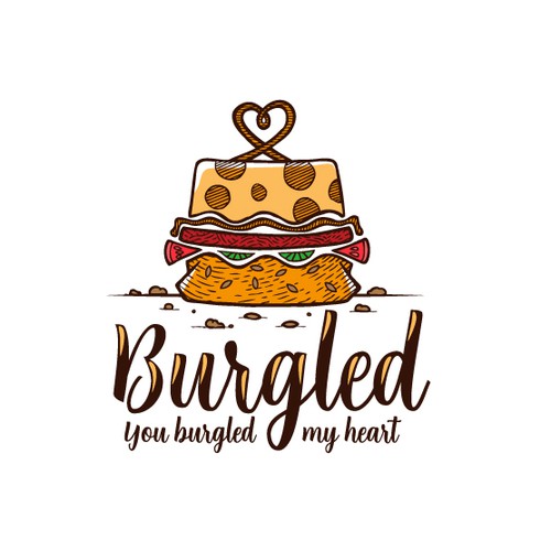 Ribs logo with the title 'Burgled. You burgled my heart'