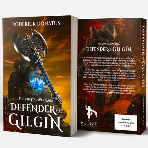 Monster book cover with the title 'Epic fantasy'