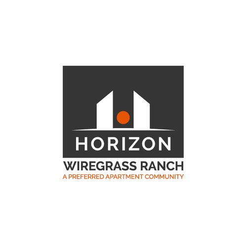Horizon design with the title 'Horizon Wiregrass Ranch Logo Entries'