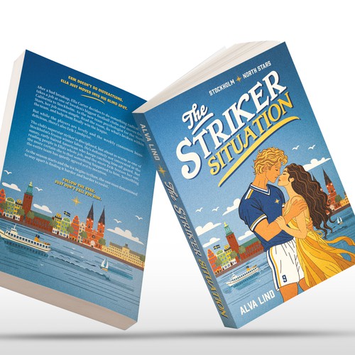 Vintage design with the title 'The Striker Situation — Book Cover Design'
