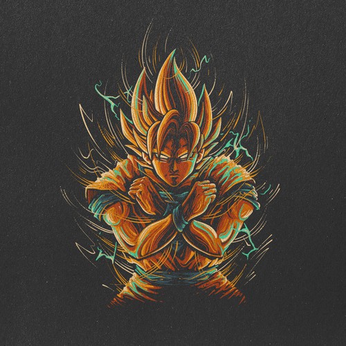 Z design with the title 'Goku'