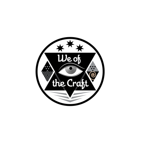 Mystical design with the title 'Logo concept for "We of the Craft" (arts and nightmares/mental illness)'