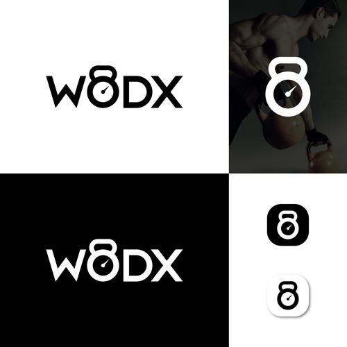 Kettlebell logo with the title 'Wordmark Logo'