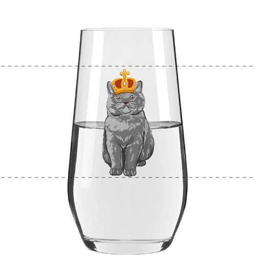 Cat illustration with the title 'British Animals'