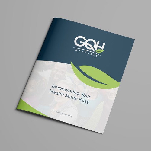 Supplement design with the title 'Natural Supplements Brochure'