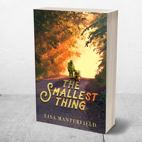 Yellow book cover with the title 'YA Novel Cover Design'