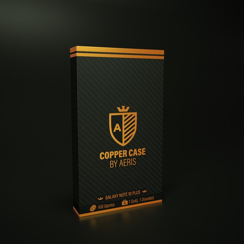Dark packaging with the title 'Copper Case'