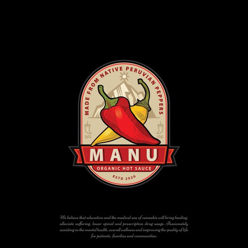 Pepper design with the title 'Manu'