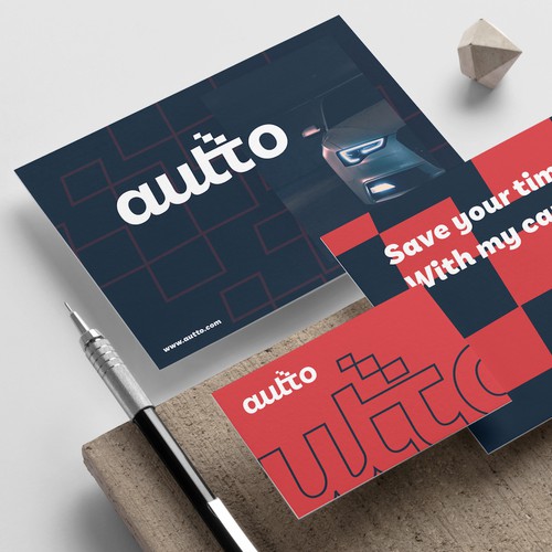 Typeface design with the title 'Logotype Autto'