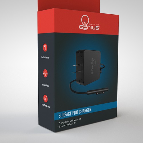 Technology packaging with the title 'Pro charger'