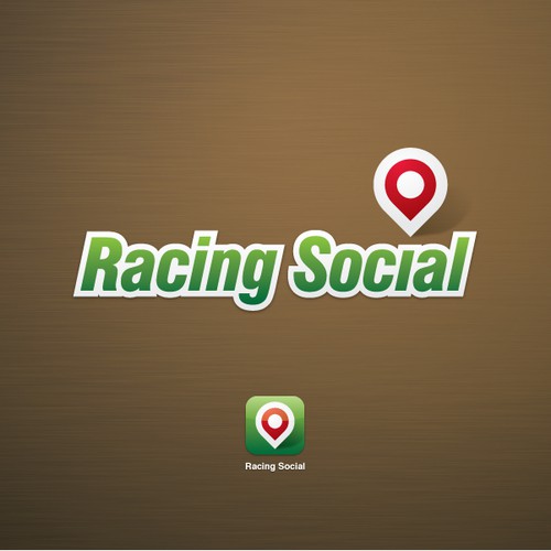 ICO design with the title 'Racing Social logo'