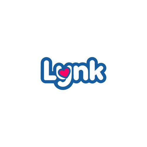 Love brand with the title 'LYNK : A fun dating App logo'