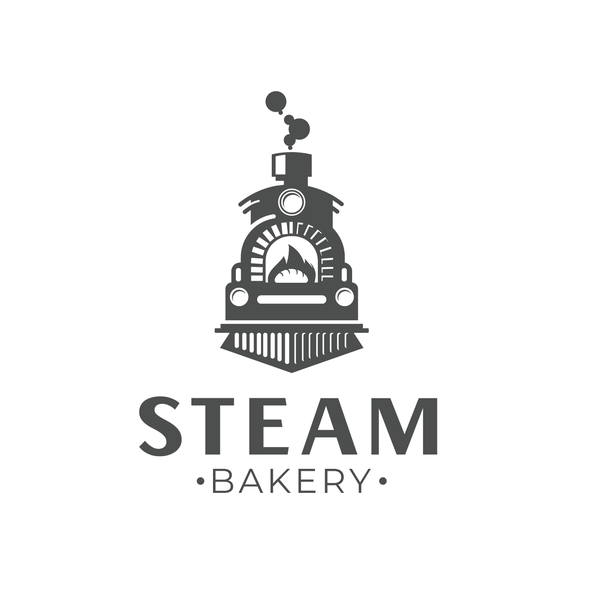 Bread logo with the title 'Steam Bakery'
