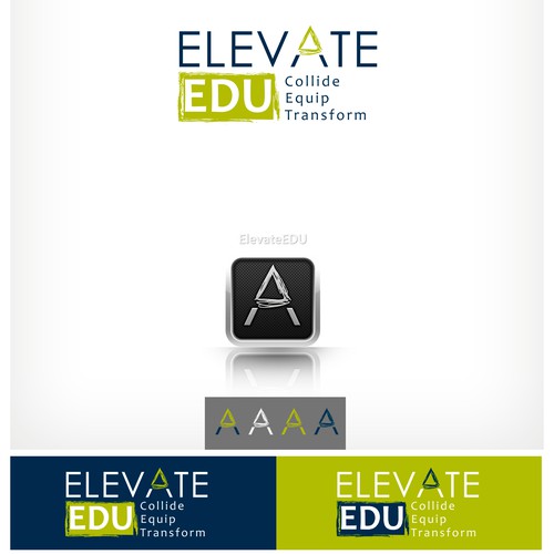 Elevation design with the title 'logo for networking, teaching,'