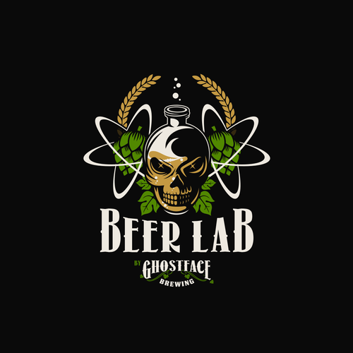 Atom logo with the title 'Beer Lab '
