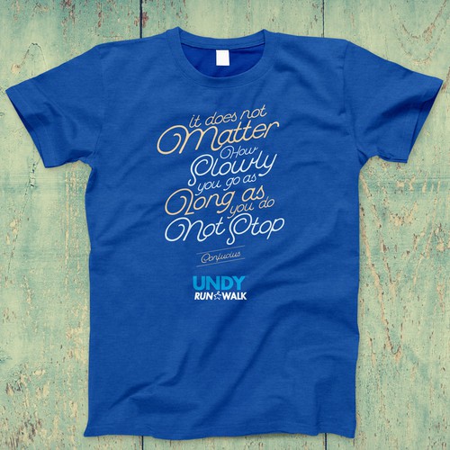 Lettering t-shirt with the title 'T-shirt for cancer survivors'