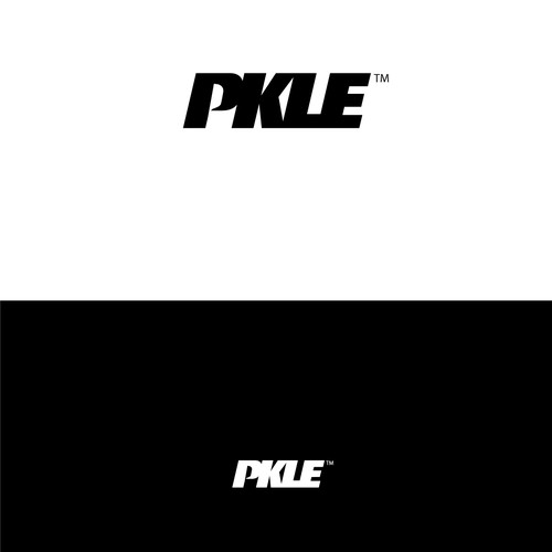 Pickle design with the title 'Pickle ball racket logo'