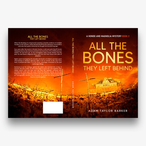 Crime book cover with the title 'ALL THE BONES THEY LEFT BEHIND'