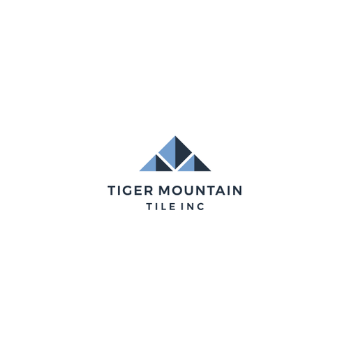 Contemporary logo with the title 'Mountain Tiles'