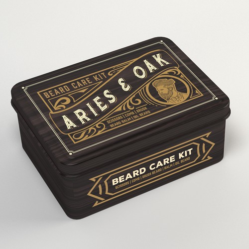 Care packaging with the title 'Vintage design for packing'