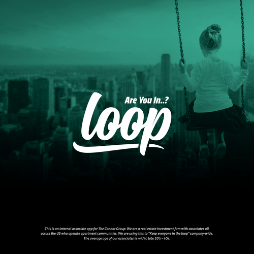 Associate logo with the title 'Exquisite ypographic logo designed to keep everyone in the loop.'