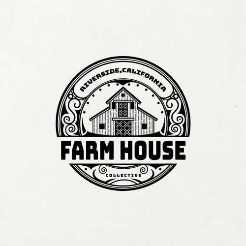Village logo with the title 'Farm House'