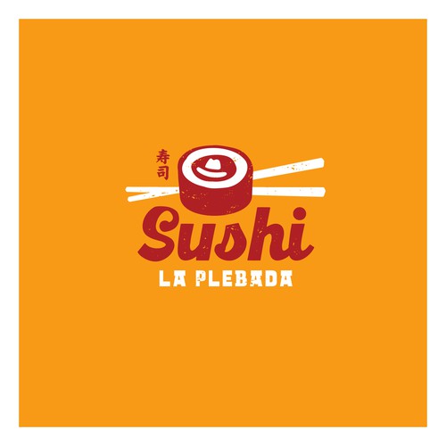 Mexican restaurant design with the title 'Fun logo for a Mexican Style Sushi Restaurant'