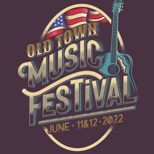 Festival t-shirt with the title 'Music Festival T-shirt'