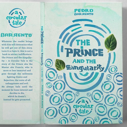 Hand-drawn book cover with the title 'the Prince and the singularity'