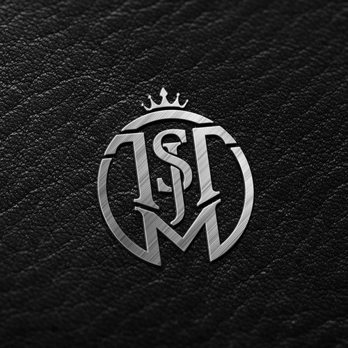 Royal design with the title 'Family crest logo TSMJT letters'