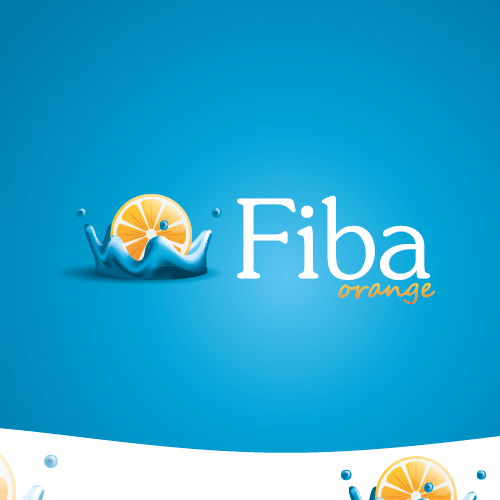 Splash logo with the title 'Fiba Soft drink Logo'