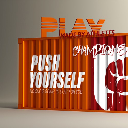 Pain design with the title 'Crossfit container '