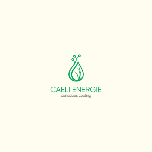 Cooler design with the title 'Logo Concept fo CAELI ENERGIE'