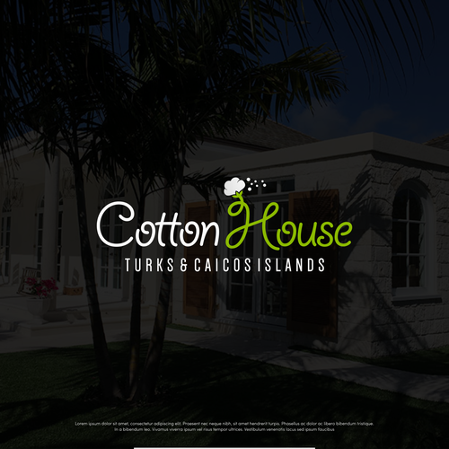 Cotton design with the title 'Text type logo for Cotton House'