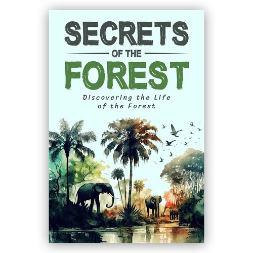 Forest book cover with the title 'Secrets of the forest'