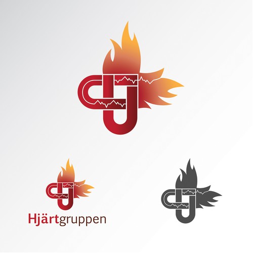 Lock logo with the title 'Hjartgruppen - Company - Entry'
