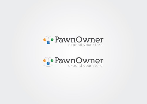 Pawn logo with the title 'Pawnshop logo design'