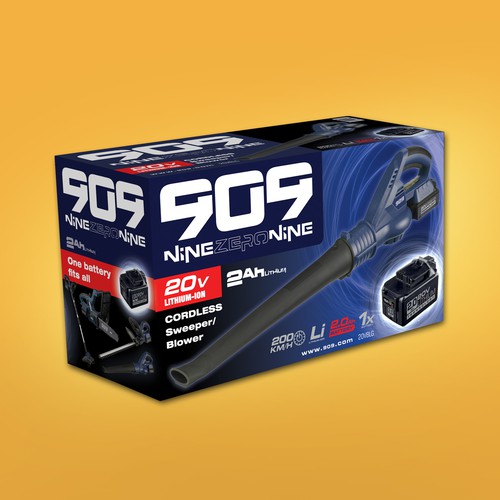 Professional packaging with the title 'Create the next product packaging for Globalpowerbrands 20v Packaging for Garden Tools'