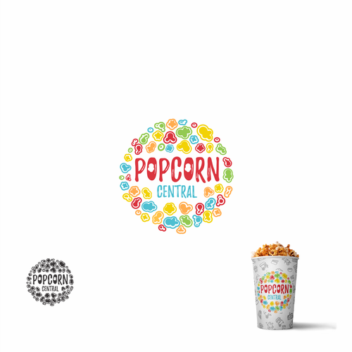Popcorn logo with the title 'Popcorn Colorfull'