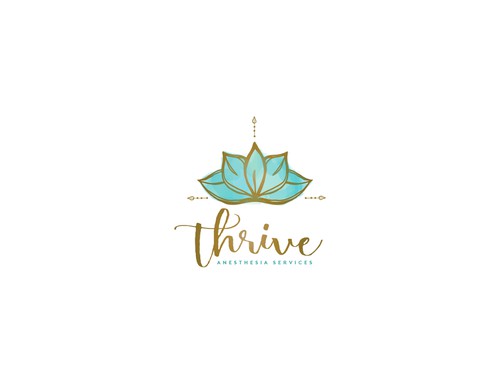 Lotus design with the title 'Thrive'