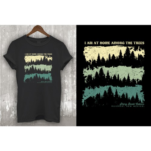 Milostees Mountain Design Art Print Tee Shirts