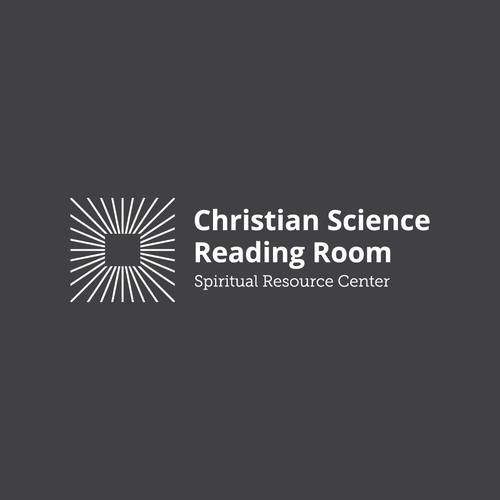 Room design with the title 'Logo for Christian Science Reading Rooms, designed to be peaceful, inviting places to explore spiritual answers to life’s many questions.'
