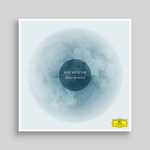 Moon artwork with the title 'Cover Art for Max Richter's EP "Sleep Remixes"'