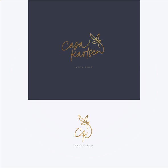 Luxurious logo with the title 'Casa Karlsen | A logo for a luxurious rentalhouse in Spain'