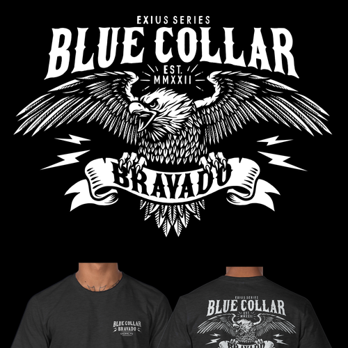 Eagle t-shirt with the title 'Blue Collar '