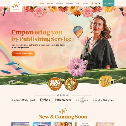 Vintage website with the title 'Vintage Retro Style website Design'