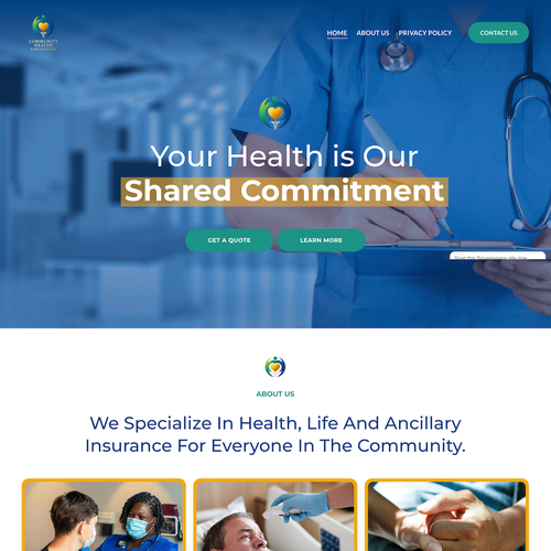 Design with the title 'Community Health Design'