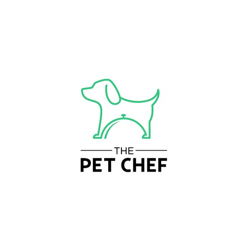 Pet food logo with the title 'Logo concept for pet food '