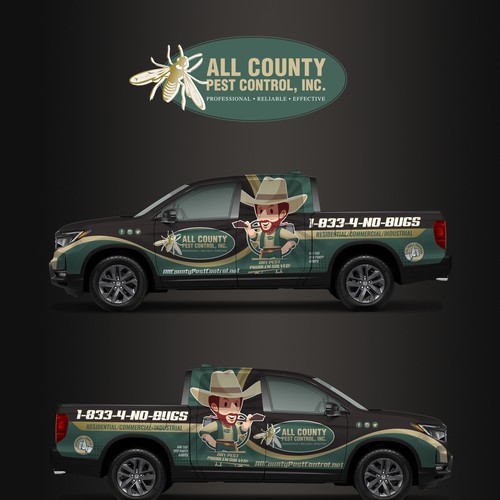 Pest control design with the title 'All County'