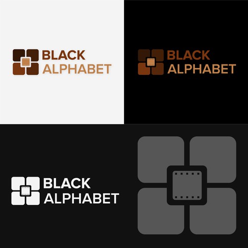 African American logo with the title 'Black Alphabet'